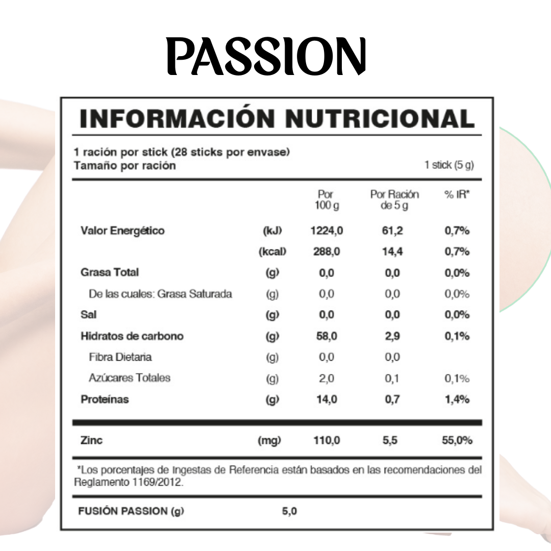 🟢 PASSION de FuXion – Vitalidad y Energía Natural con Maca, Ginseng y Jalea Real🌱✨