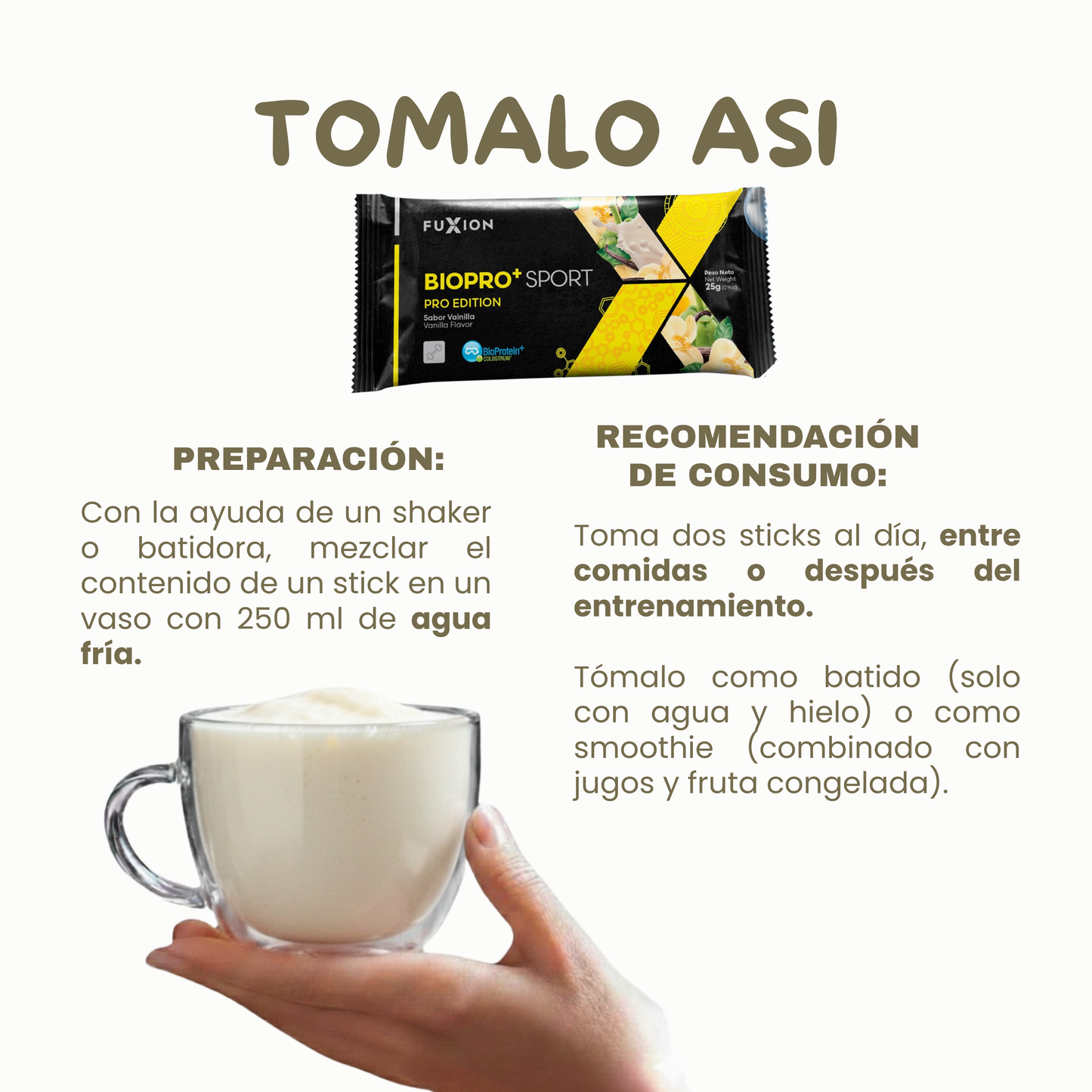 🥇 BIOPRO + SPORT– Proteína Natural FuXion