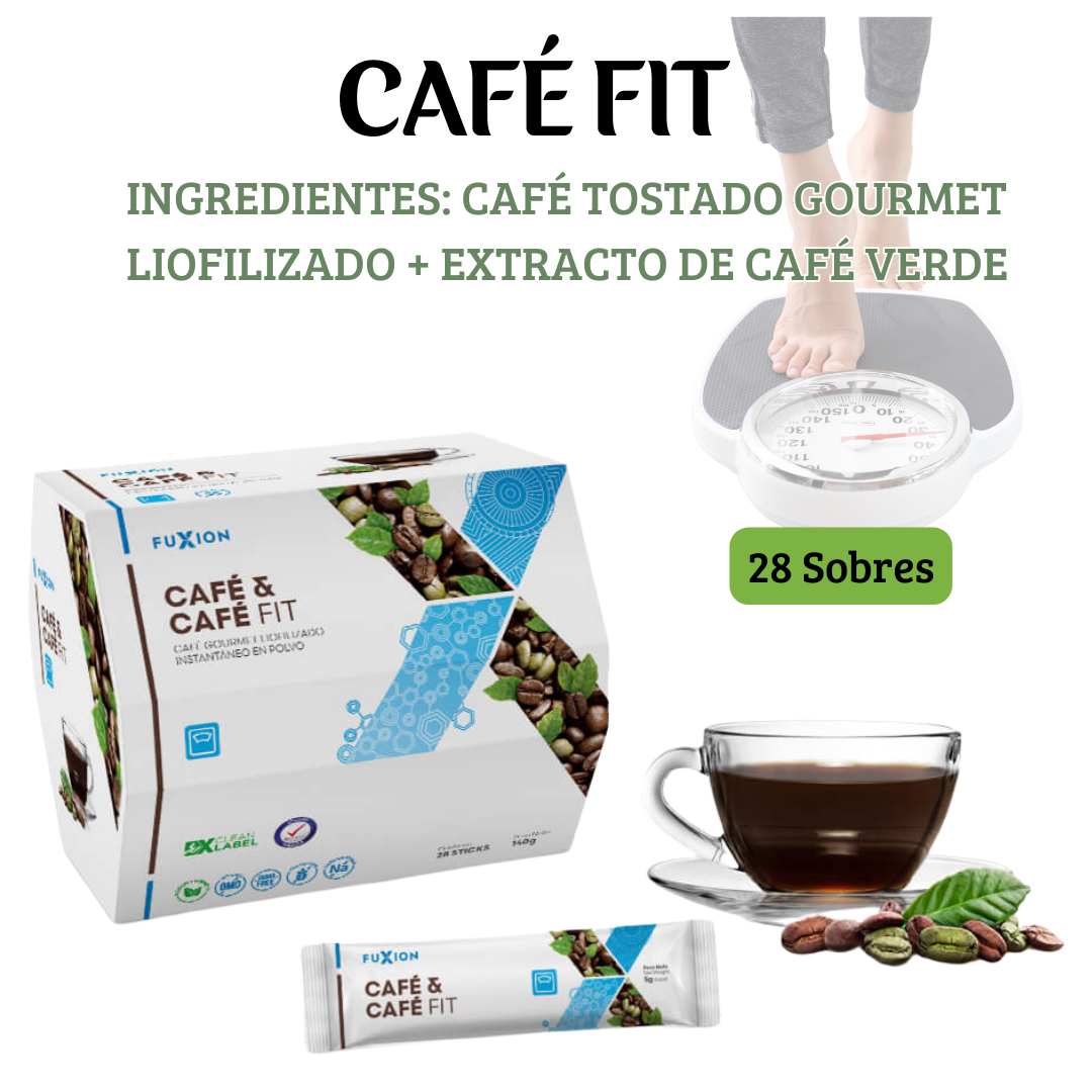 ☕ Café Fit de FuXion – Café funcional con té verde, garcinia cambogia y fibra natural🌿🌱