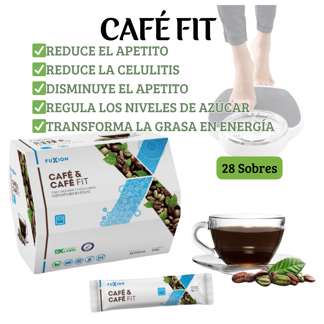 ☕ Café Fit de FuXion – Café funcional con té verde, garcinia cambogia y fibra natural🌿🌱