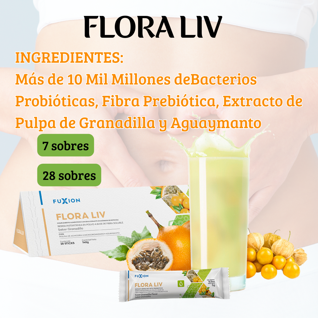 Flora Liv de FuXion – Bienestar Digestivo con Probióticos Naturales para tu flora intestinal 🧘♂️🌿