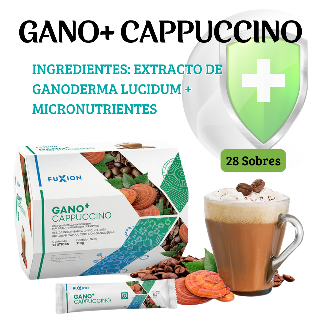 GANO+ CAPPUCCINO DE FUXION Ganoderma Lucidum+ Micronutriente