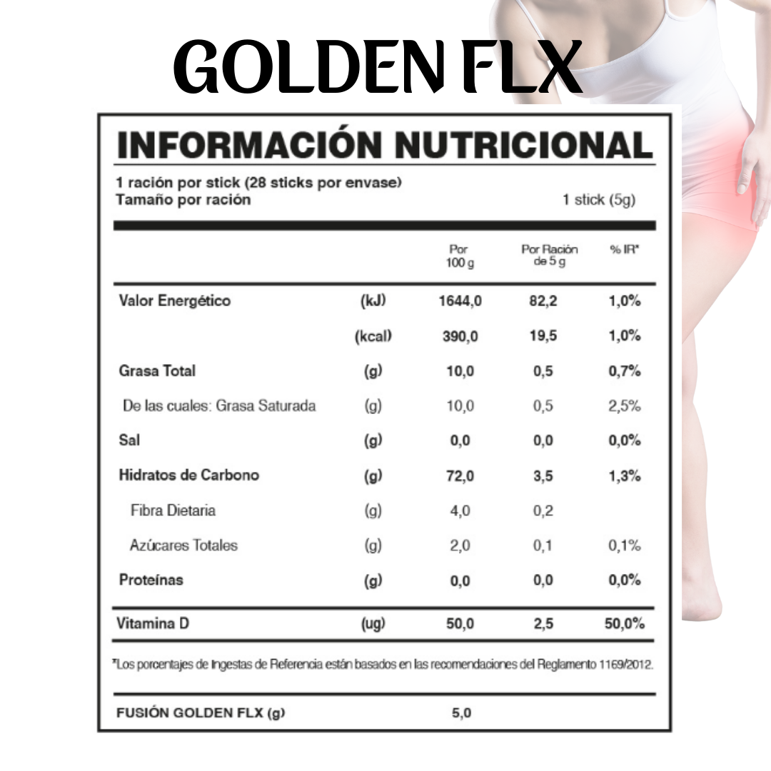 Golden FLX – Suplemento natural con colágeno y cúrcuma