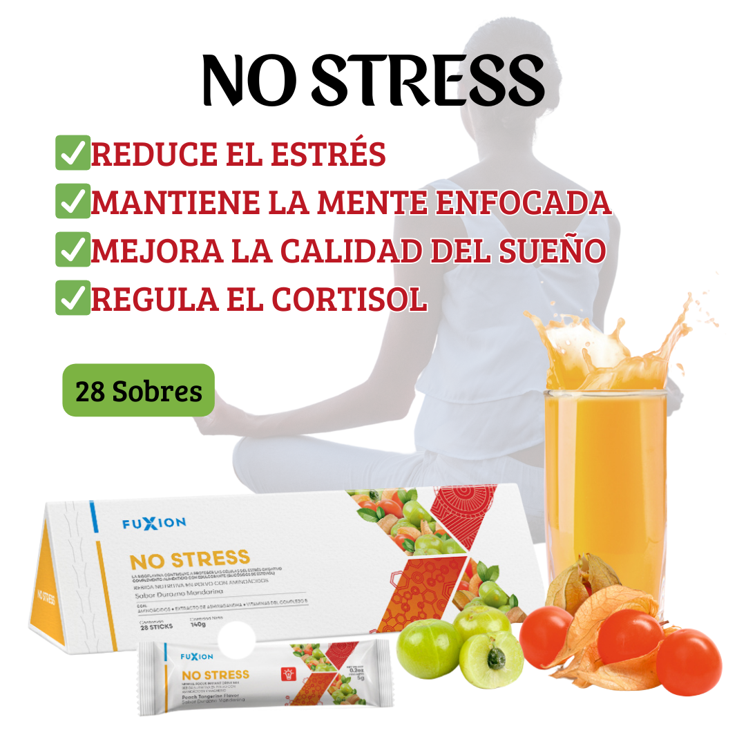 NO STRESS DE FUXION-🌿 Bienestar y enfoque con ingredientes naturales🧘♂️
