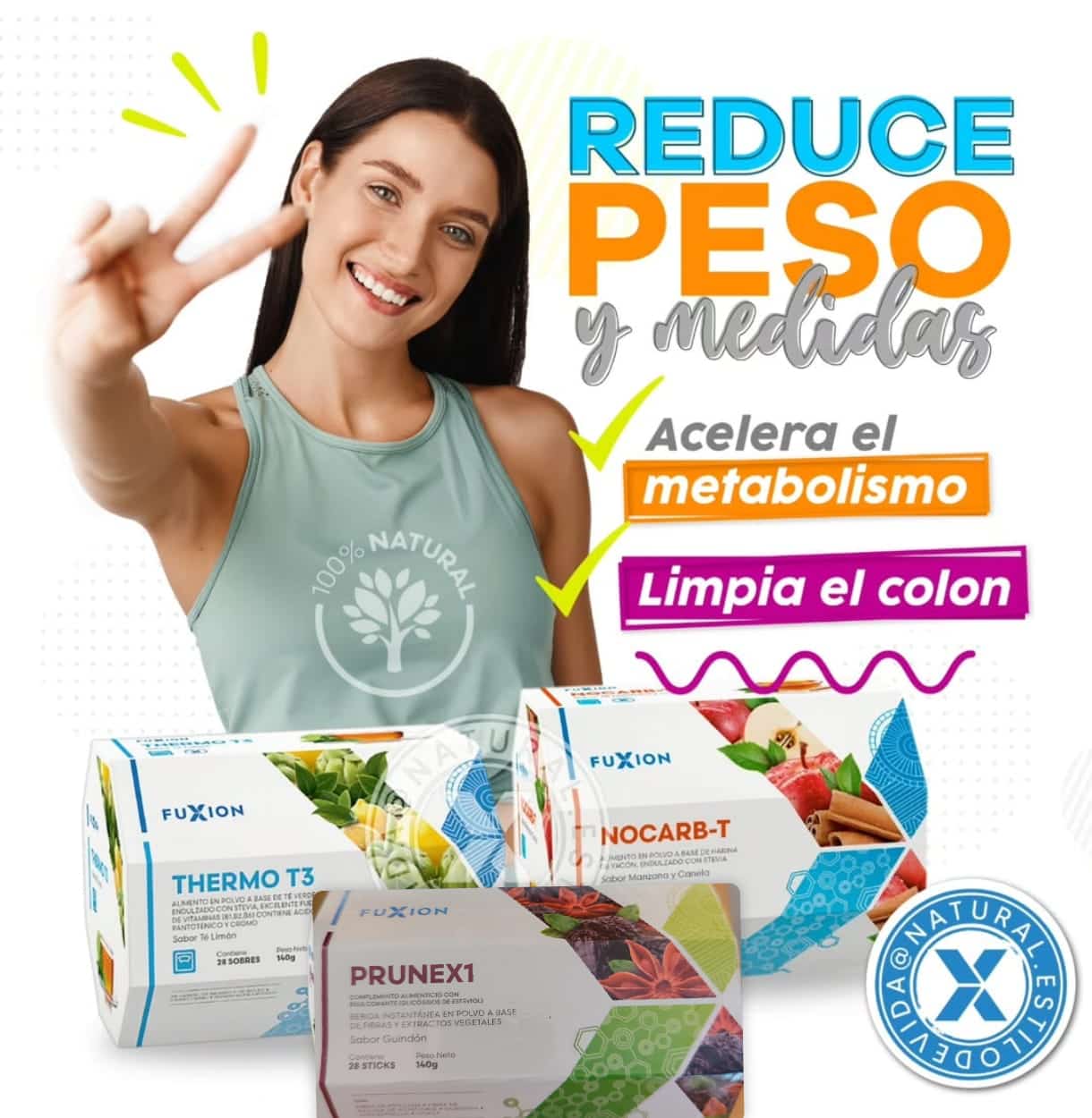 Trío Reductor – PRUNEX-1 + THERMO T3 + NOCARB-T | FuXion✨💎