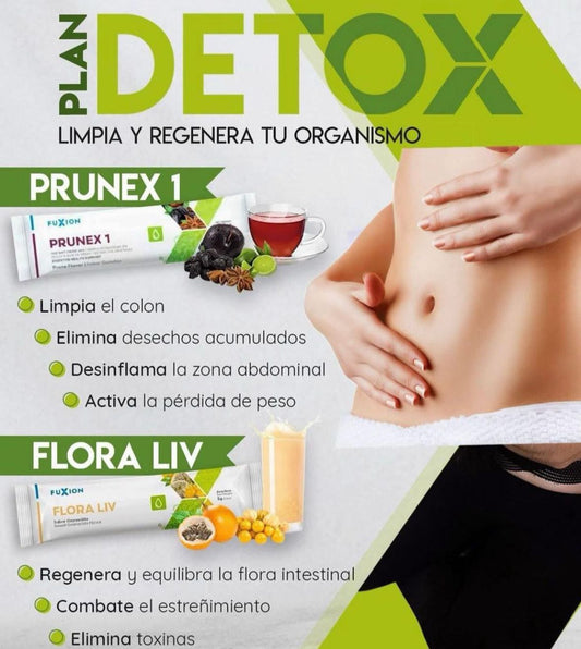 Detox Digestivo Natural – Flora Liv + Prunex-1 | FuXion
