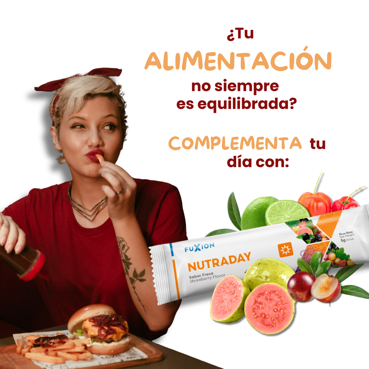 NUTRADAY🍓🍒🫐💙💪SUPLEMENTO ALIMENTICIO FUXION✨vitaminas y minerales