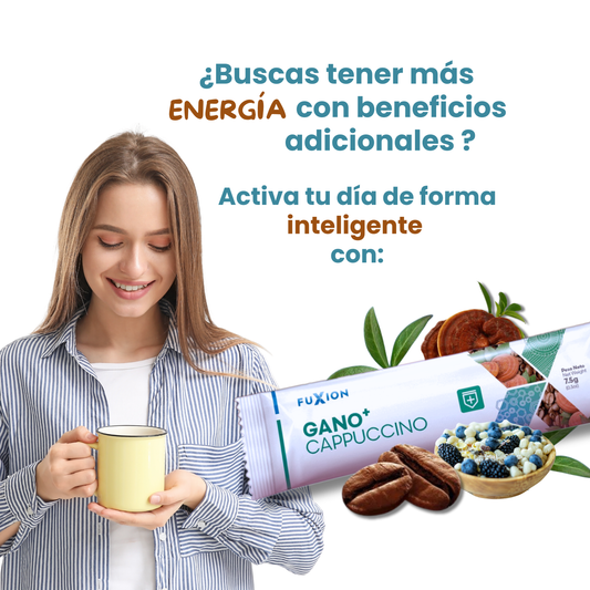 GANO+ CAPPUCCINO DE FUXION Ganoderma Lucidum+ Micronutriente