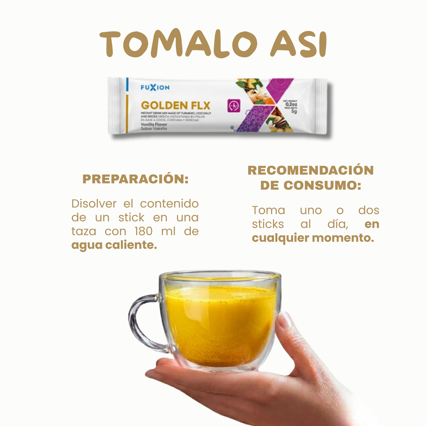 Golden FLX – Suplemento natural  con colágeno y cúrcuma