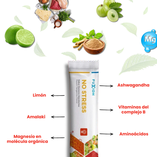 NO STRESS DE FUXION-🌿 Bienestar y enfoque con ingredientes naturales🧘‍♂️