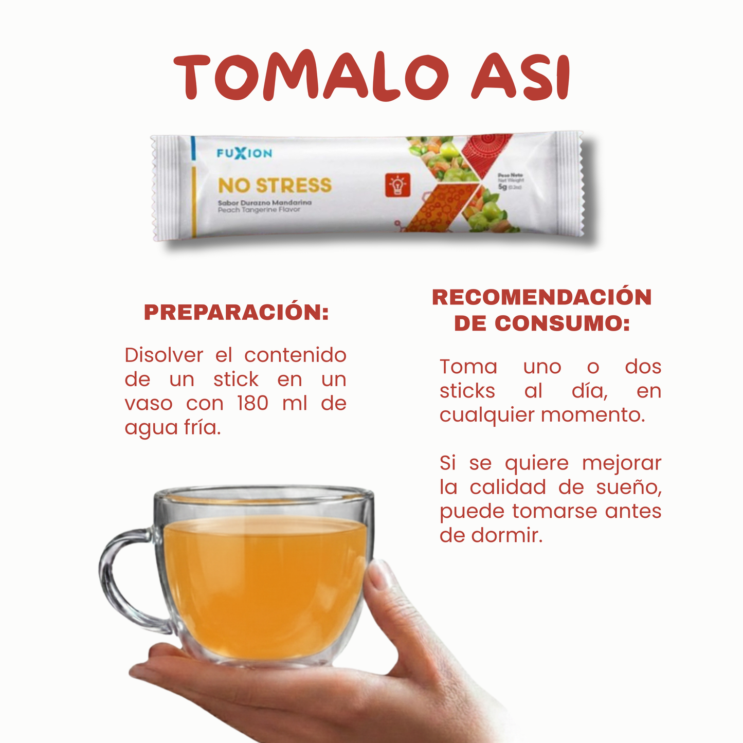 NO STRESS DE FUXION-🌿 Bienestar y enfoque con ingredientes naturales🧘‍♂️