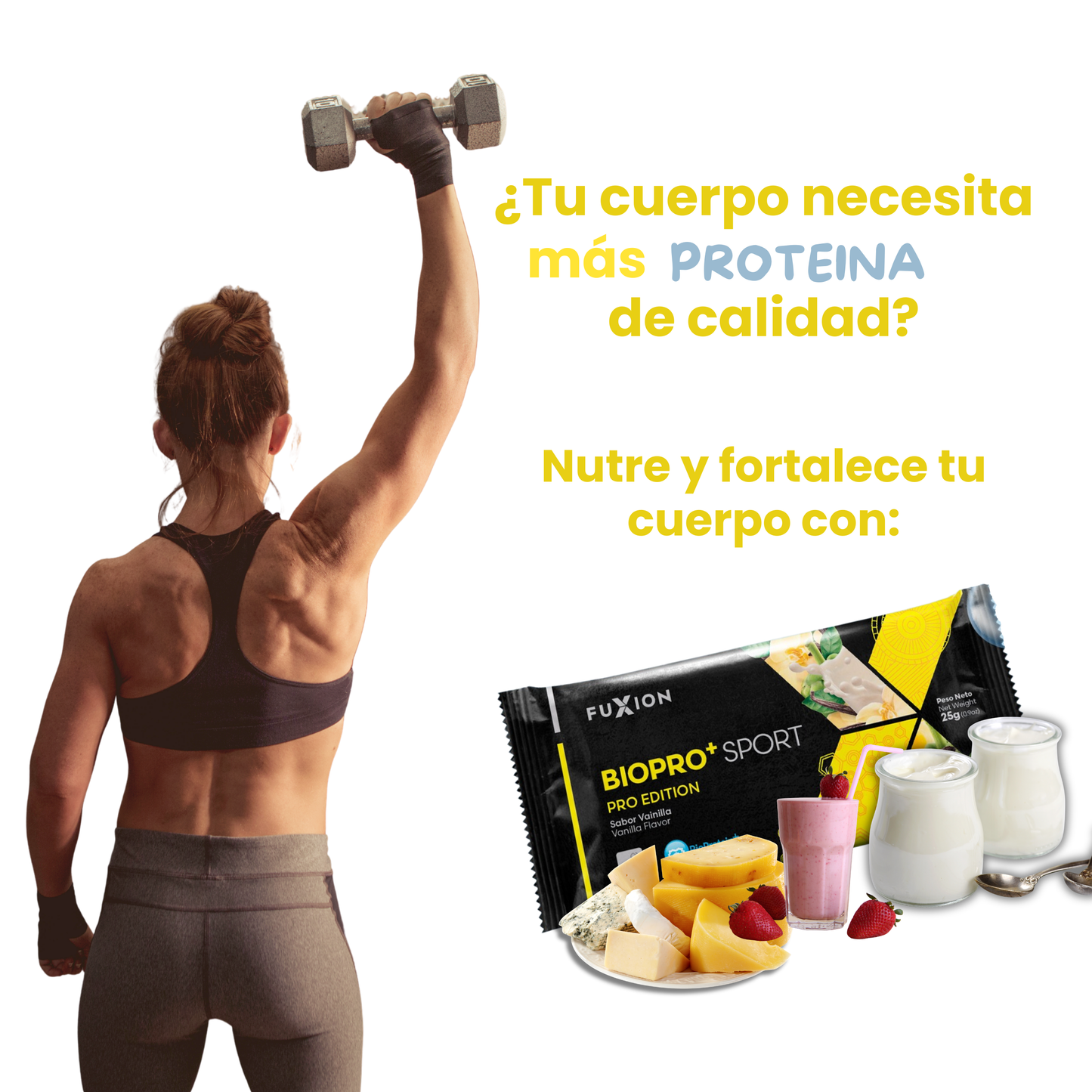 🥇 BIOPRO + SPORT– Proteína Natural  FuXion