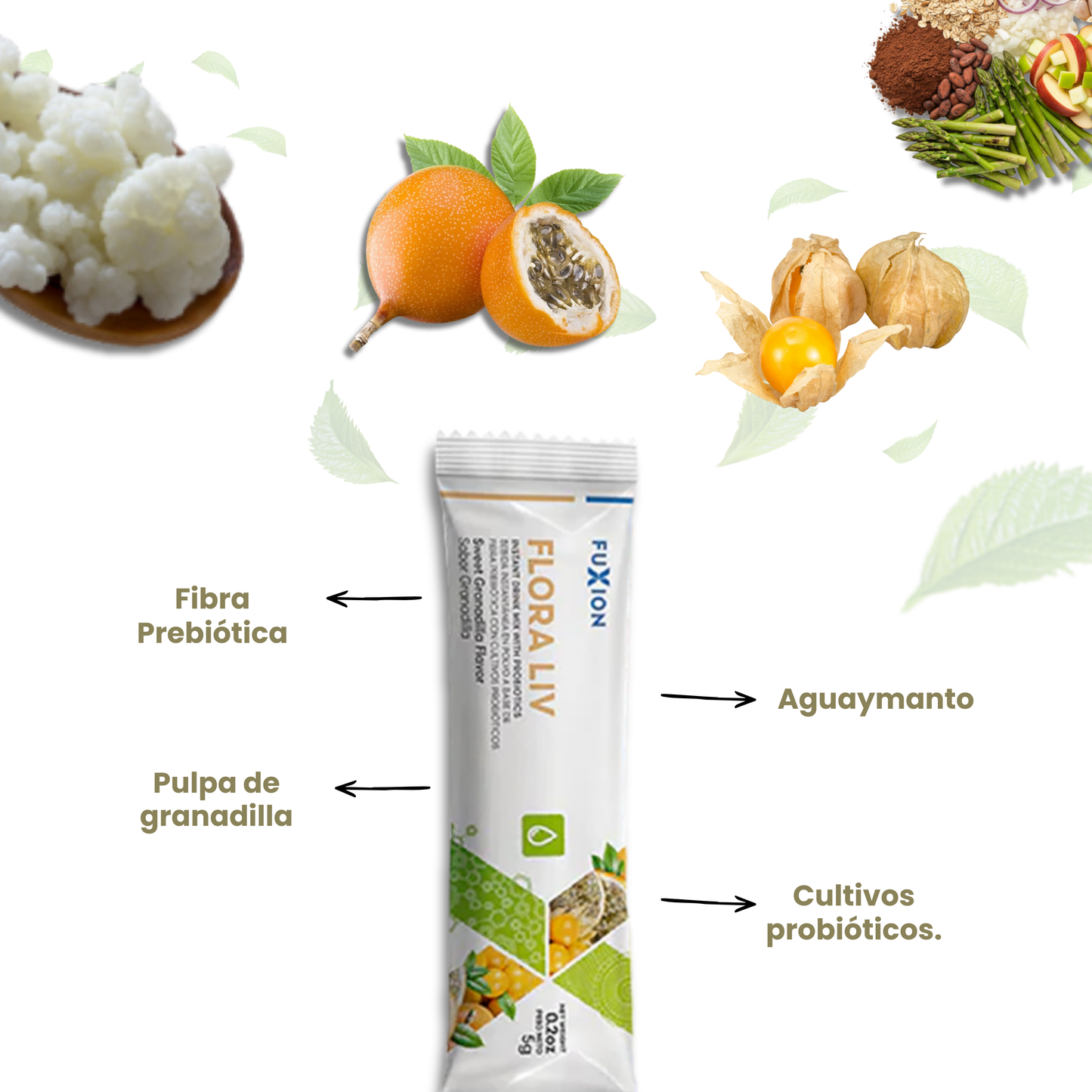 FLORA Liv de FuXion –   Probióticos Naturales  🧘‍♂️🌿