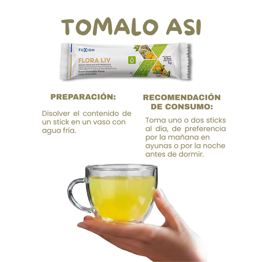 FLORA Liv de FuXion –   Probióticos Naturales  🧘‍♂️🌿