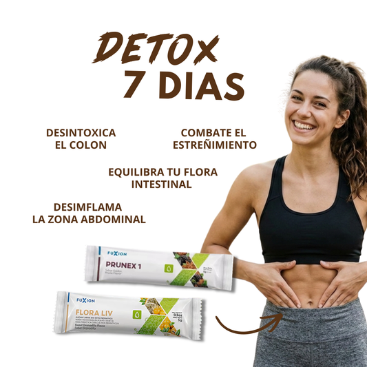 DETOX Digestivo Natural – Flora Liv + Prunex-1 | FuXion 7 dias