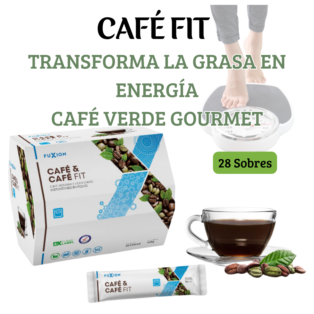 ☕ Café Fit de FuXion – Café funcional con té verde, garcinia cambogia y fibra natural🌿🌱