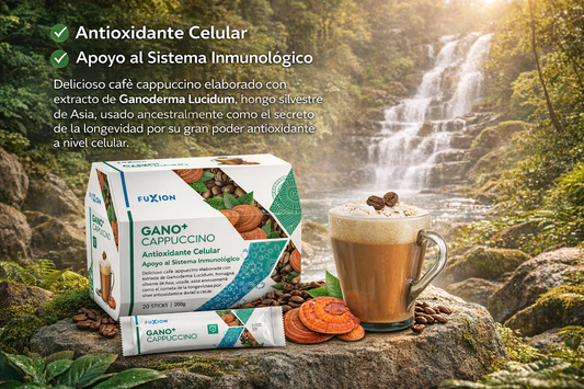 GANO+ CAPPUCCINO DE FUXION Ganoderma Lucidum+ Micronutriente