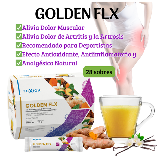 Golden FLX – Suplemento natural para articulaciones con colágeno y cúrcuma