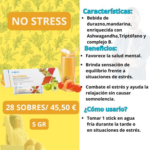 NO STRESS DE FUXION-🌿 Bienestar y enfoque con ingredientes naturales🧘‍♂️