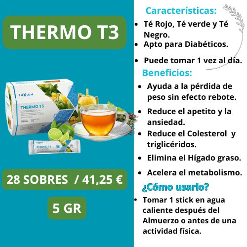THERMO T3 Fuxion | Termogénico Natural ✨