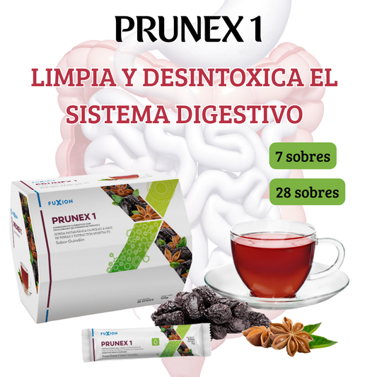 Prunex 1 Fuxion – Apoyo Digestivo Natural con Fibra y Extractos Botánicos🌱✨