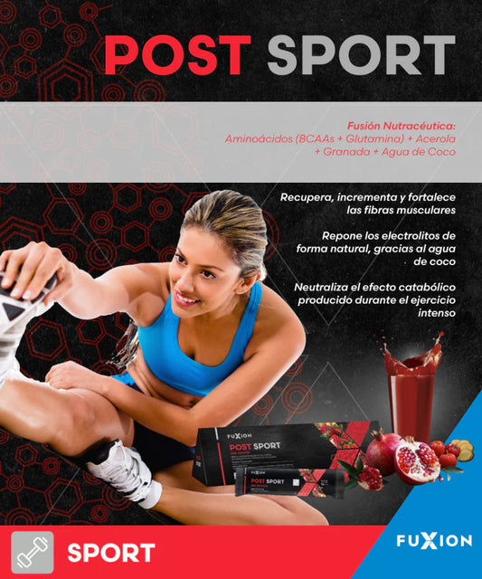 POST SPORT Fuxion | Recupera Tus Músculos y Energía Después del Ejercicio🏋️‍♀️