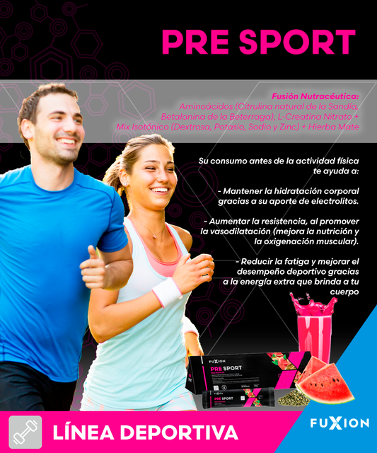 PRE SPORT de Fuxion”💙 para que des mas rendimiento en tus rutinas 🏋️‍♀️