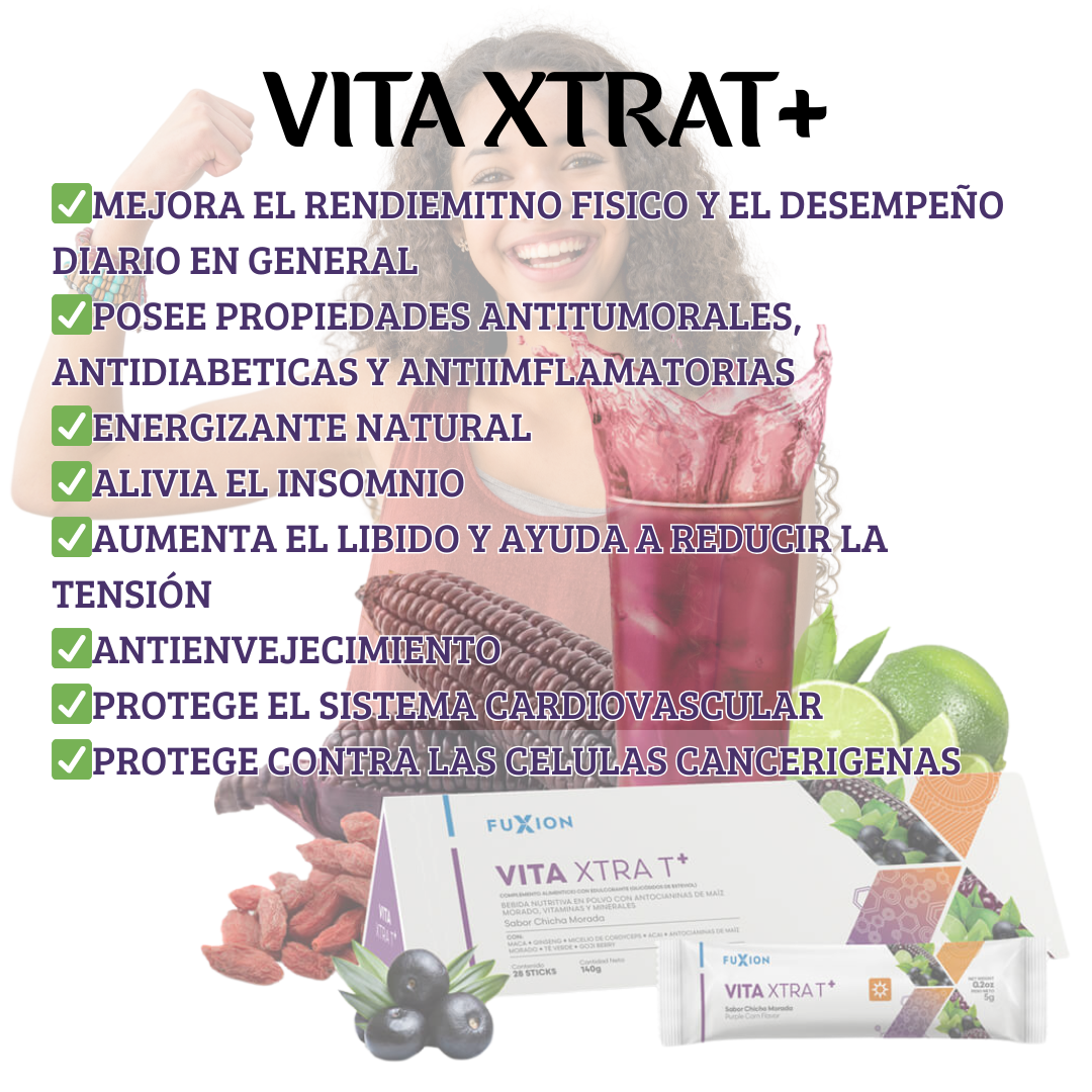 VITA XTRA T+ de FuXion Multivitaminico y Multimineral